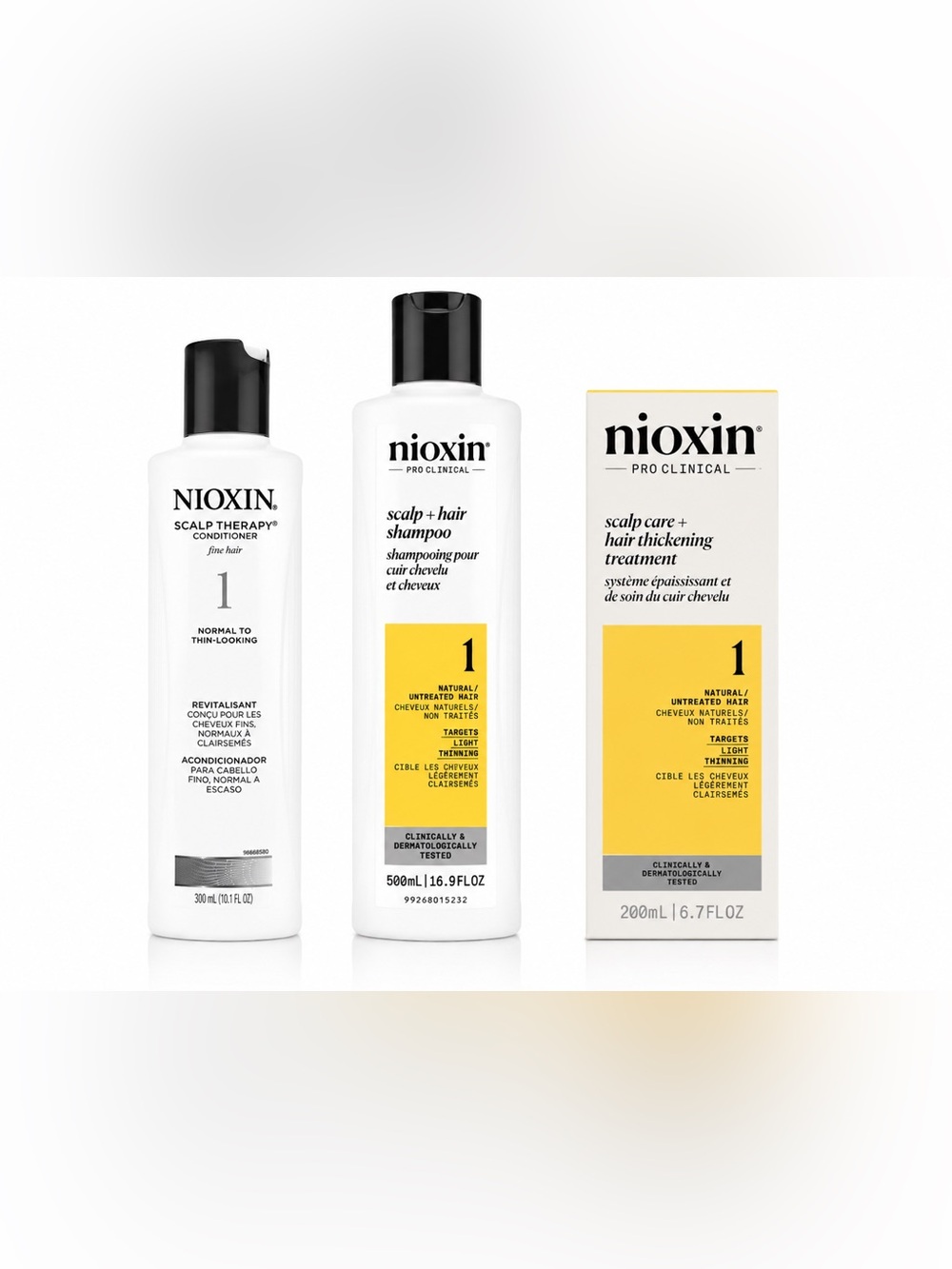 Nioxin System 1 Hair Care Kit Shampoo Conditioner & Thickening Treatment